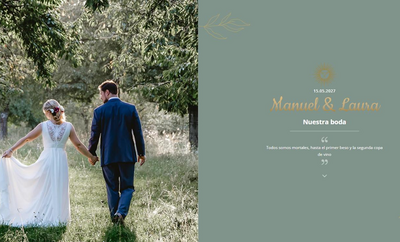 Plantilla Hojas de invitación de boda