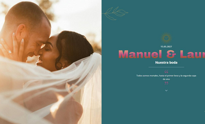 Plantilla Tropical de invitación de boda
